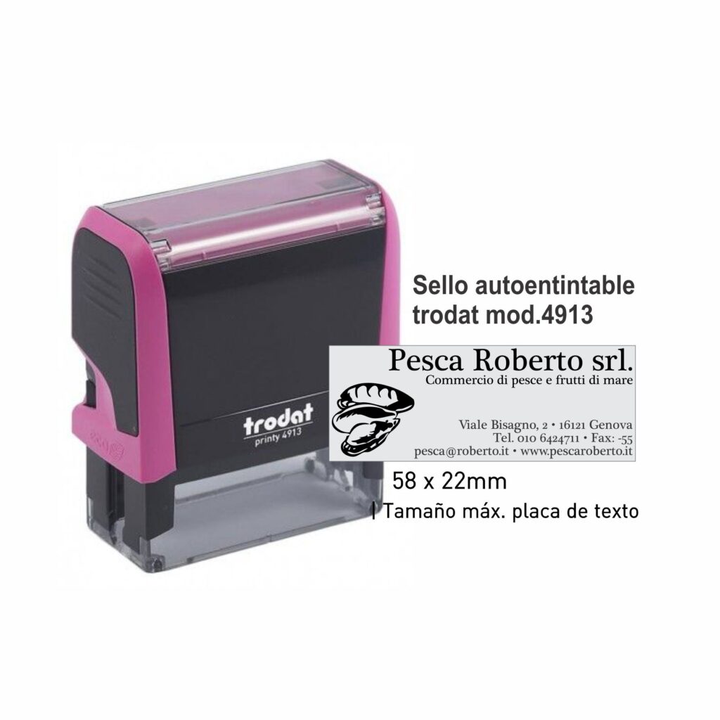 Sello Autoentintable Trodat Mod 4913 Medidas 58 X 22 Mm Sellos